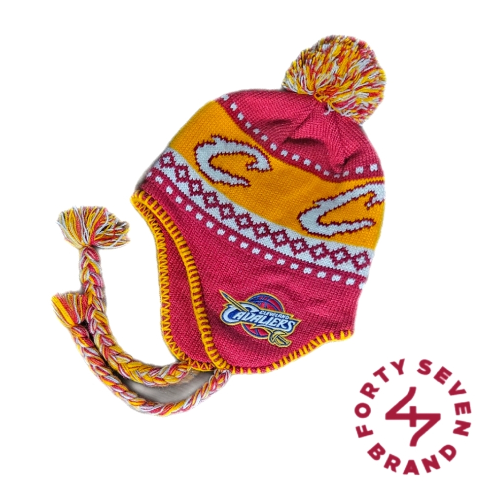 3FOR$30 Cleveland Cavaliers Jacquard Tassel Knit Hat